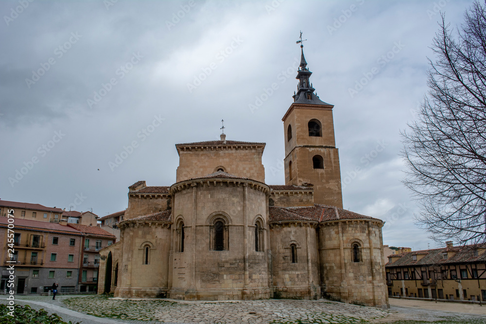 Catholic church of San Millan  in the Spanish town Segovia