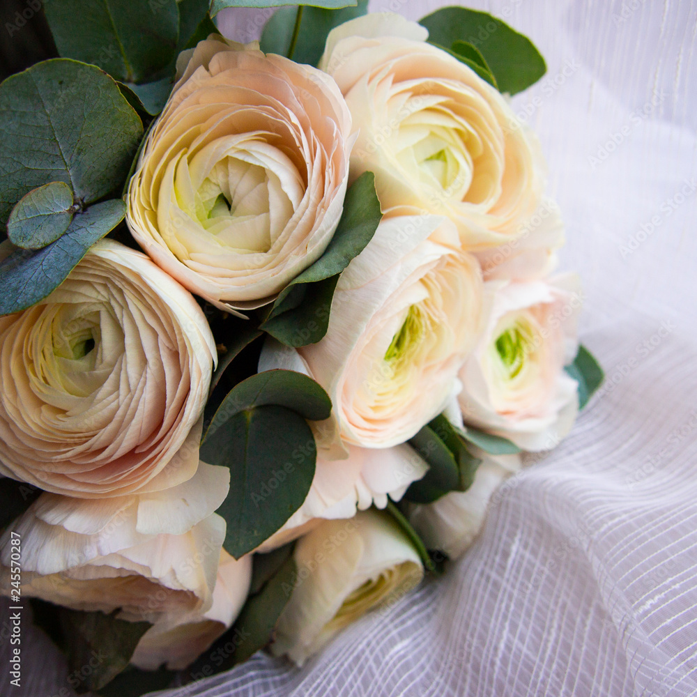 Bouquet of delicate Ranunculus Bouquet of delicate Ranunculus