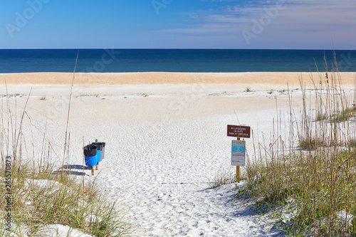 Scenic entrance to the beach at Anastasia State Park near St. Augustine Beach, Florida