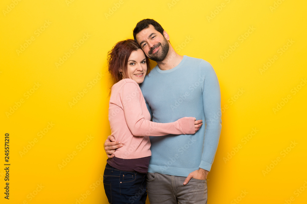 Couple in valentine day hugging Couple in valentine day hugging