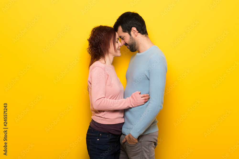 Fototapeta premium Couple in valentine day with happy expression