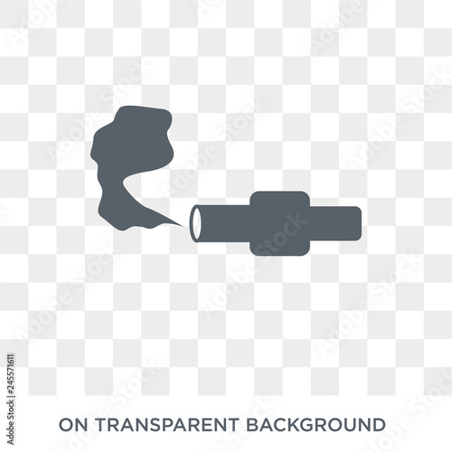car tailpipe icon. car tailpipe design concept from Car parts collection. Simple element vector illustration on transparent background. photo