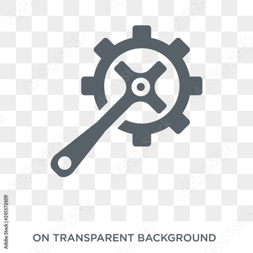 car crank icon. car crank design concept from Car parts collection. Simple element vector illustration on transparent background.