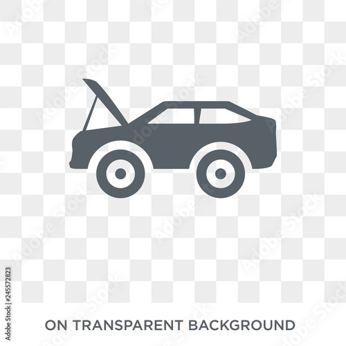 car bonnet icon. car bonnet design concept from Car parts collection. Simple element vector illustration on transparent background.