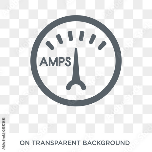 car ammeter icon. car ammeter design concept from Car parts collection. Simple element vector illustration on transparent background.