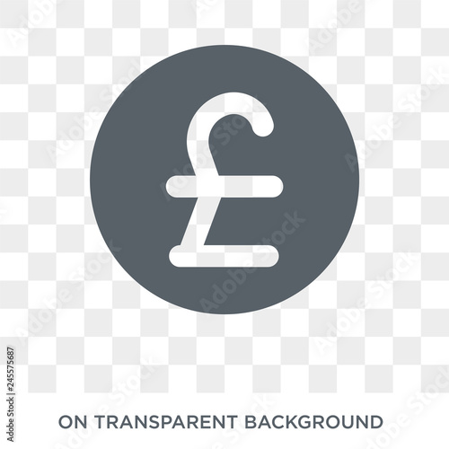 Pound icon. Trendy flat vector Pound icon on transparent background from business   collection. High quality filled Pound symbol use for web and mobile
