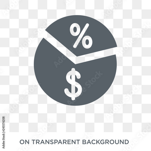 Margin icon. Trendy flat vector Margin icon on transparent background from Business  collection. High quality filled Margin symbol use for web and mobile