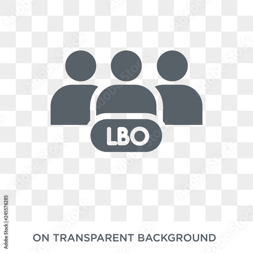 Leveraged buyout icon. Trendy flat vector Leveraged buyout icon on transparent background from Business  collection. High quality filled Leveraged buyout symbol use for web and mobile