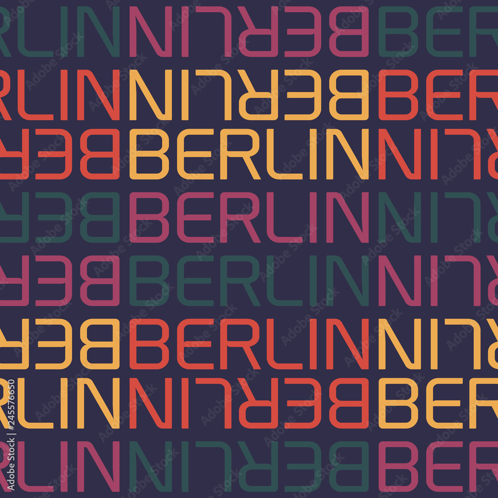 berlin, germany seamless pattern