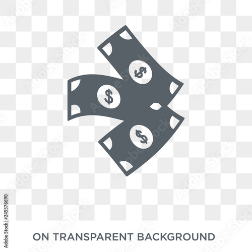 Greenback icon. Trendy flat vector Greenback icon on transparent background from Business  collection. High quality filled Greenback symbol use for web and mobile