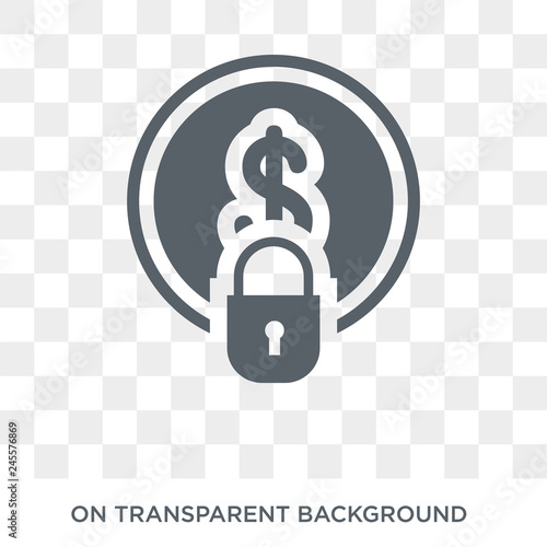 Fixed costs icon. Trendy flat vector Fixed costs icon on transparent background from Business  collection. High quality filled Fixed costs symbol use for web and mobile