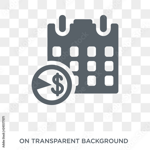 Dividend icon. Dividend design concept from Dividend collection. Simple element vector illustration on transparent background.