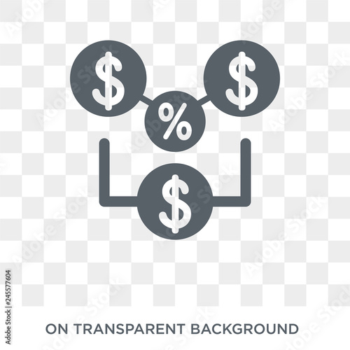 Bid-offer spread icon. Bid-offer spread design concept from Bid offer spread collection. Simple element vector illustration on transparent background.