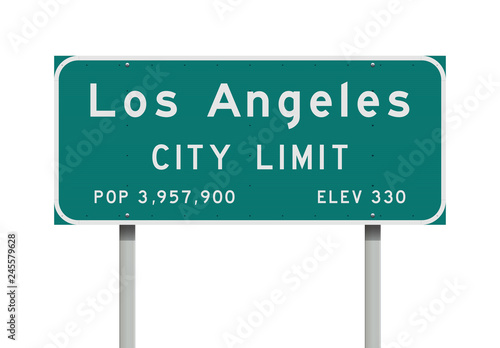 Los Angeles City Limit road sign