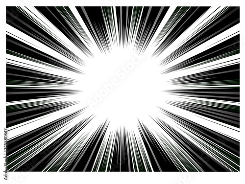 colorful Comic and manga books speed lines background. light explosion background. vector illustration design