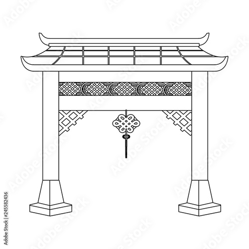 chinese gate cartoon