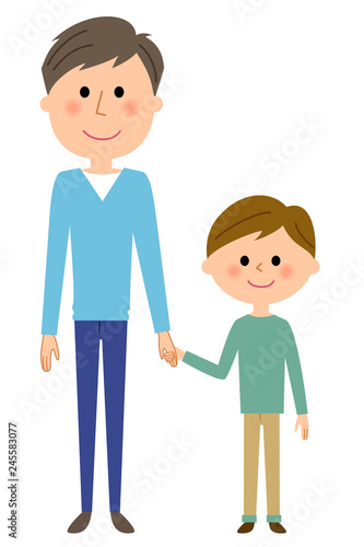 お父さんと男の子