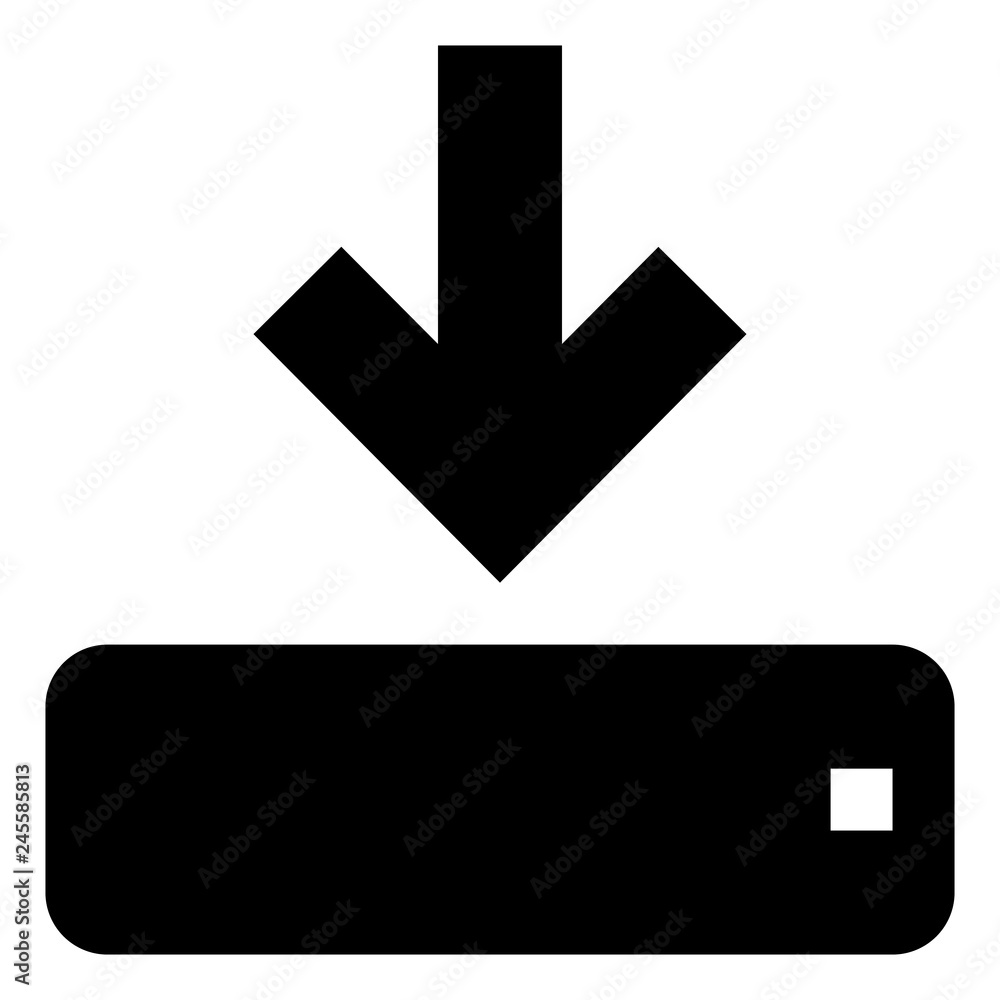 Download To Hard Drive Vector Icon.eps Download To Hard Drive Vector Icon.eps
