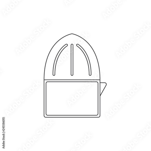 juicer outline flat icon vector design illustration