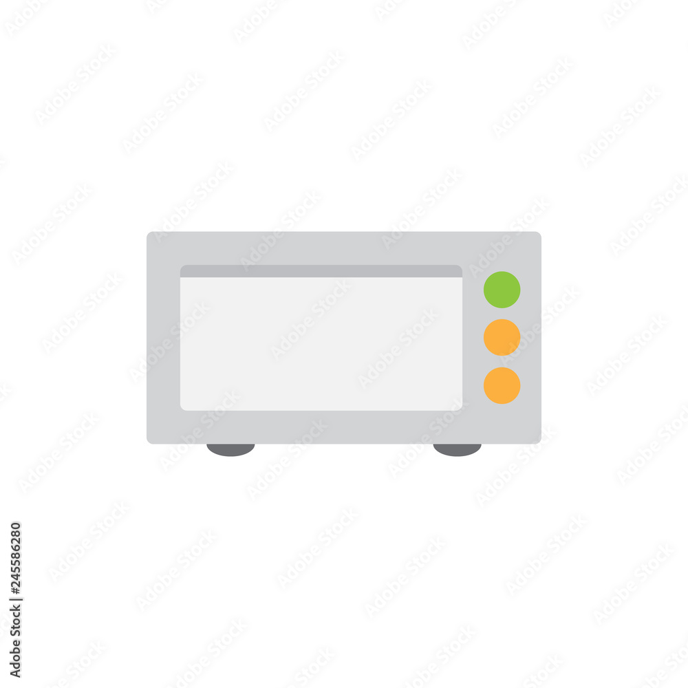 Fototapeta premium mini oven colored icon vector design illustration