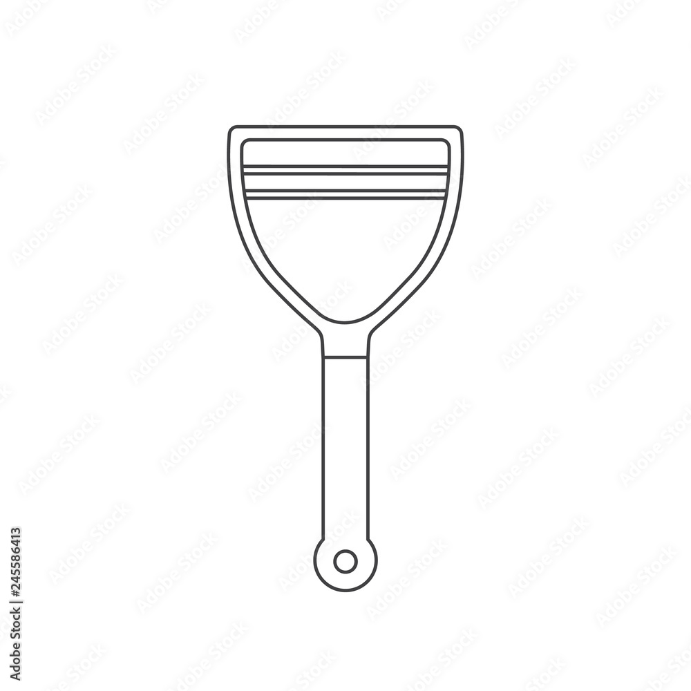 peeler outline flat icon vector design illustration peeler outline flat icon vector design illustration