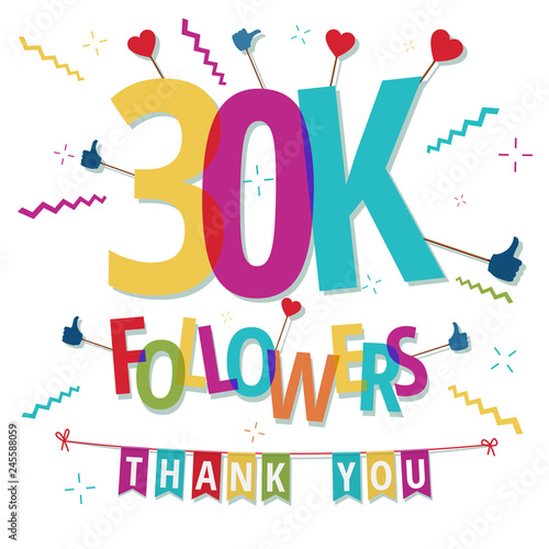 30000 followers thank you