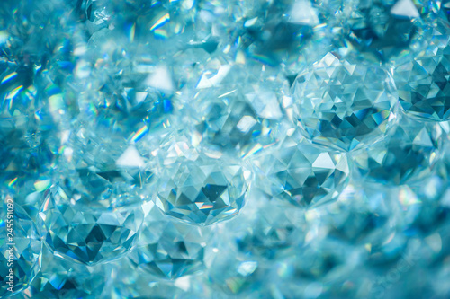 Crystals abstract background