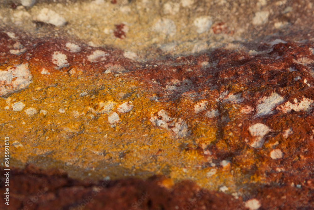 Fototapeta premium yellow brown spotted stone background for text
