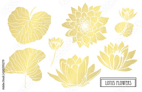 golden floral decoration