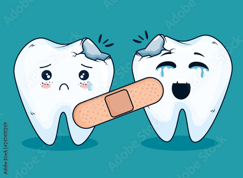 teeth medicine treatment with aid band