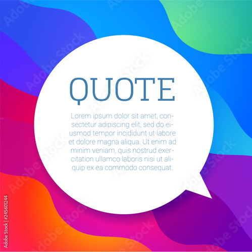 vector text quote frame 