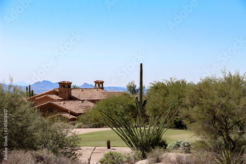 Homes near a golf course in Troon, North Scottsdale