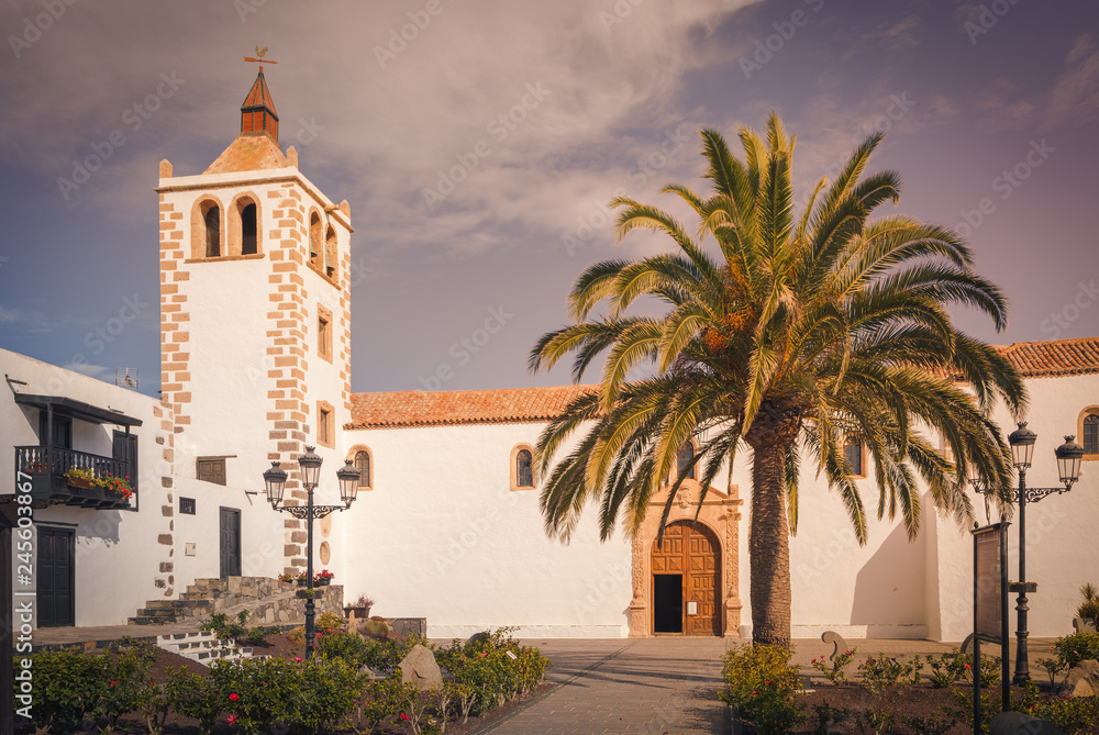 Historic cathedral of Santa Maria of Betancuria on Fuerteventura Islan, Canary Islands, Spain