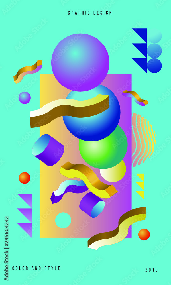 Fototapeta premium Vector Trend Stlye