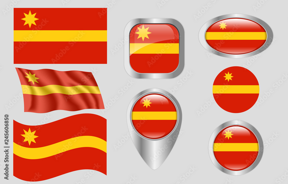 Obraz premium Flag of Toa Alta, Puerto Rico