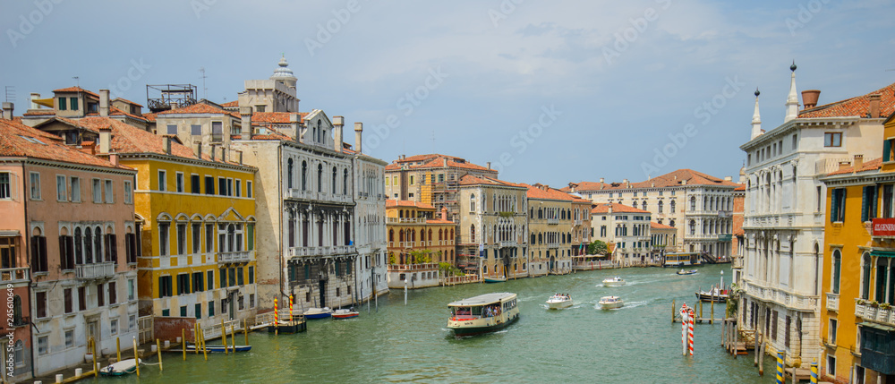 VENICE, ITALY - AUGUST 10, 2017: famous grand canale, Venice, Italy