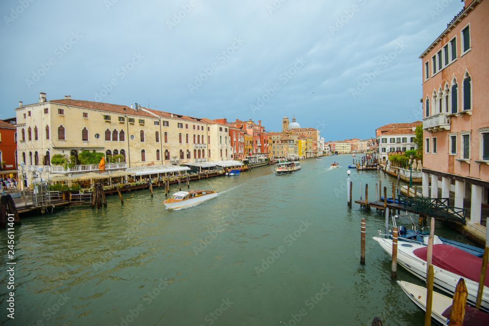 VENICE, ITALY - AUGUST 10, 2017: famous grand canale, Venice, Italy