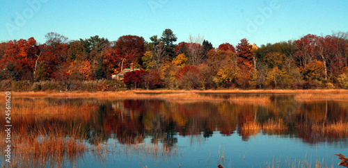Welwyn Preserve County Park. A beautiful nature reserve in Glen Cove on the North Shore of Long Island New Youk