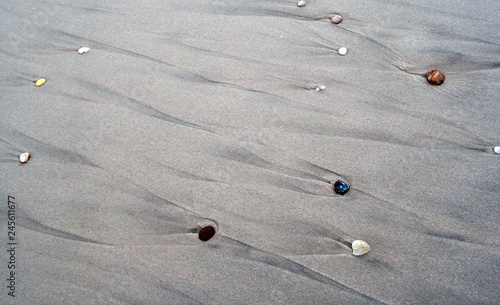 Water pebbles on the beach at Fire Island, Long Island .Suffolk County, New York. photo