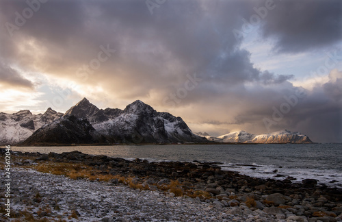 A View from Vareid towards Flakstad in Lofoten islands