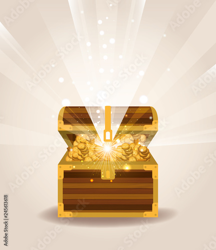 saint patrick day with treasure chest