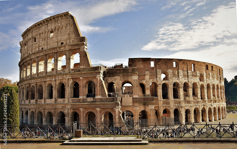 Il Colosseo di Roma, Italia