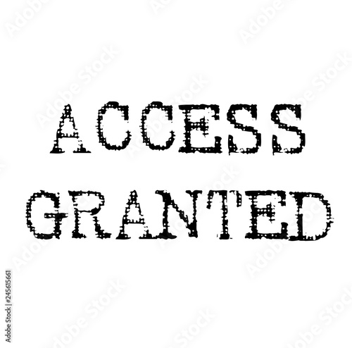 access granted black stamp