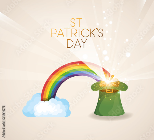 lemprechaun hat saint patricks day font