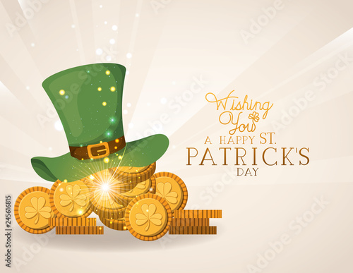 lemprechaun hat saint patricks day font