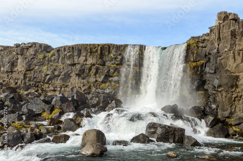 View of Thingvellir national park in Iceland