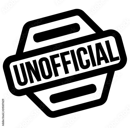 unofficial black stamp