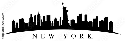 New York city silhouette - stock vector