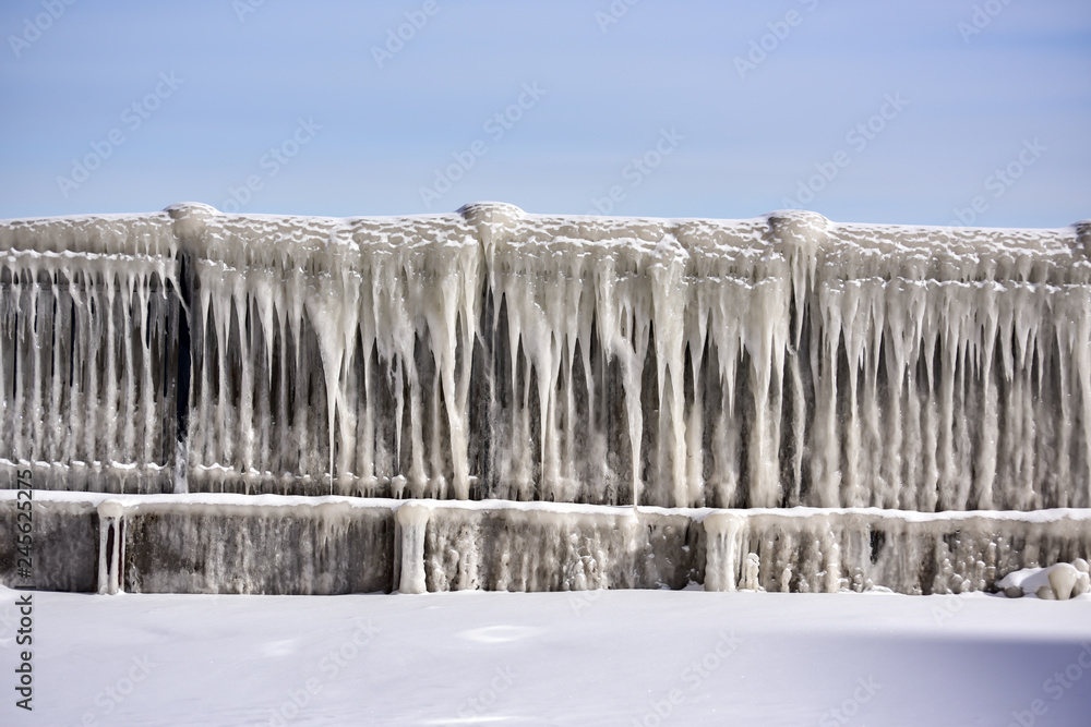 Fototapeta premium Frozen Winter in Chicago