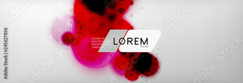 Background abstract - blurred dotted color circle shape, techno bubbles